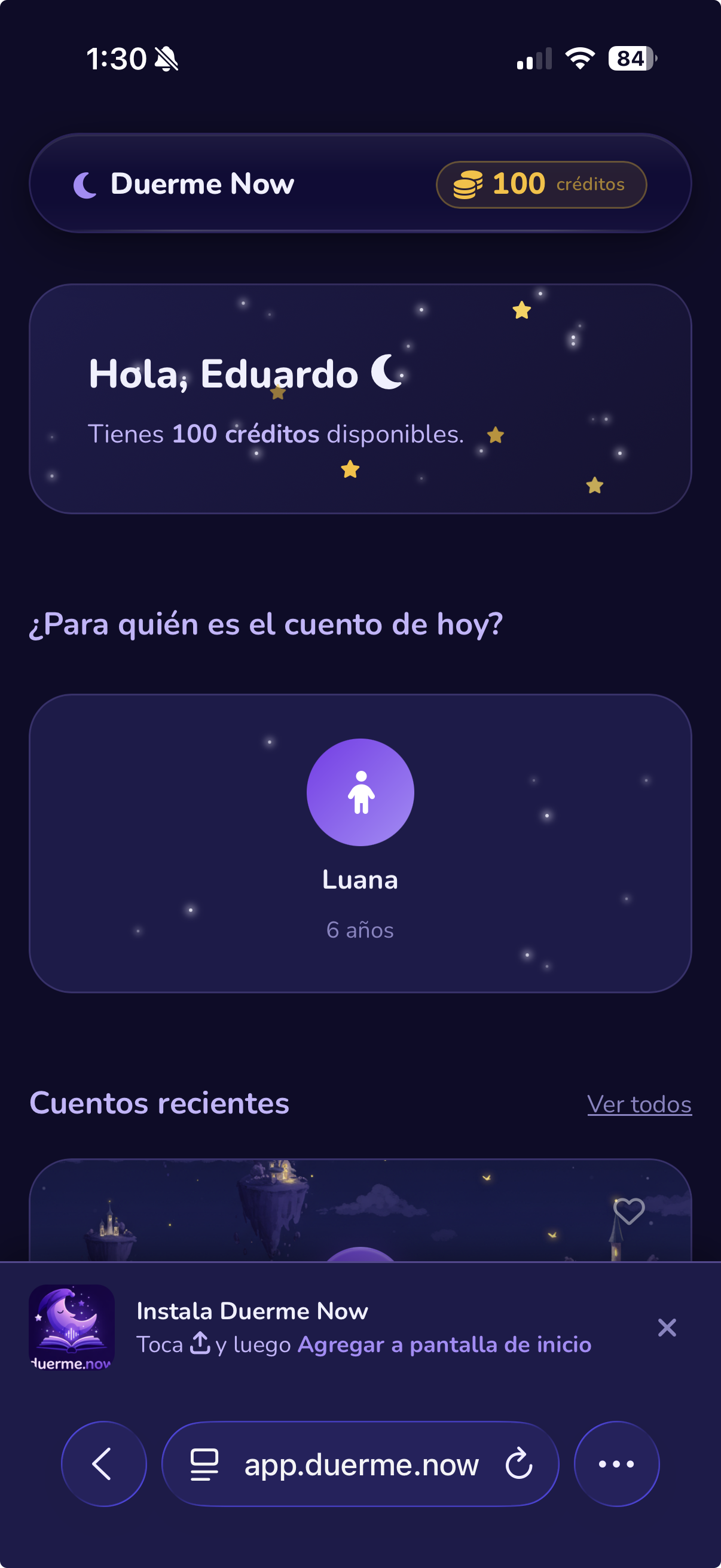 Abra MagicTales no Safari ou Chrome